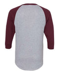 Augusta Sportswear 4420 Athletic Heather/ Maroon — back