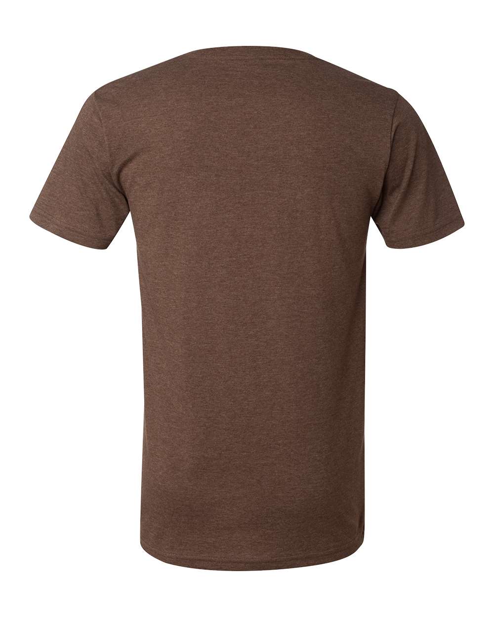 Unisex Jersey Short-Sleeve V-Neck T-Shirt - Heather Brown
