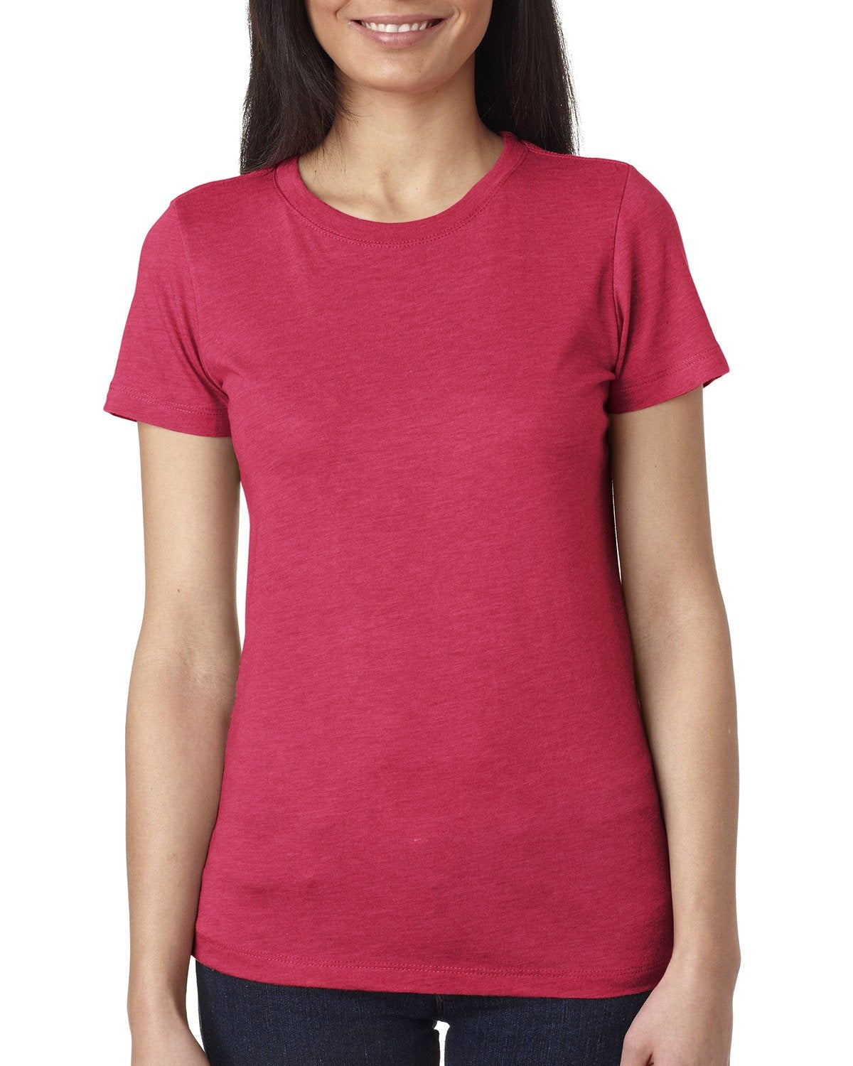 Women's Triblend Crew - Vintage Shocking Pink