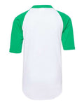 Augusta Sportswear 4421 White/ Kelly — back