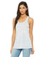 Bella + Canvas B8800 - Women's Flowy Racerback Tank - White Marble