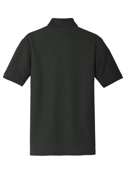 Unisex Core Classic Pique Polo - Deep Black