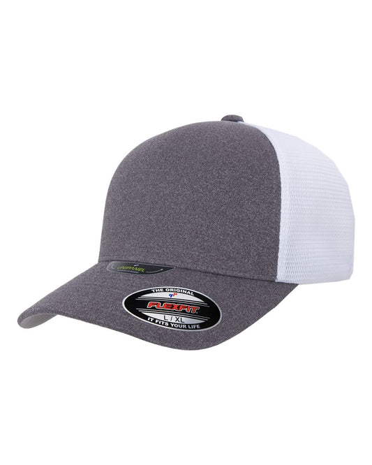 Flexfit Unipanel Cap - Melange Heather/ White