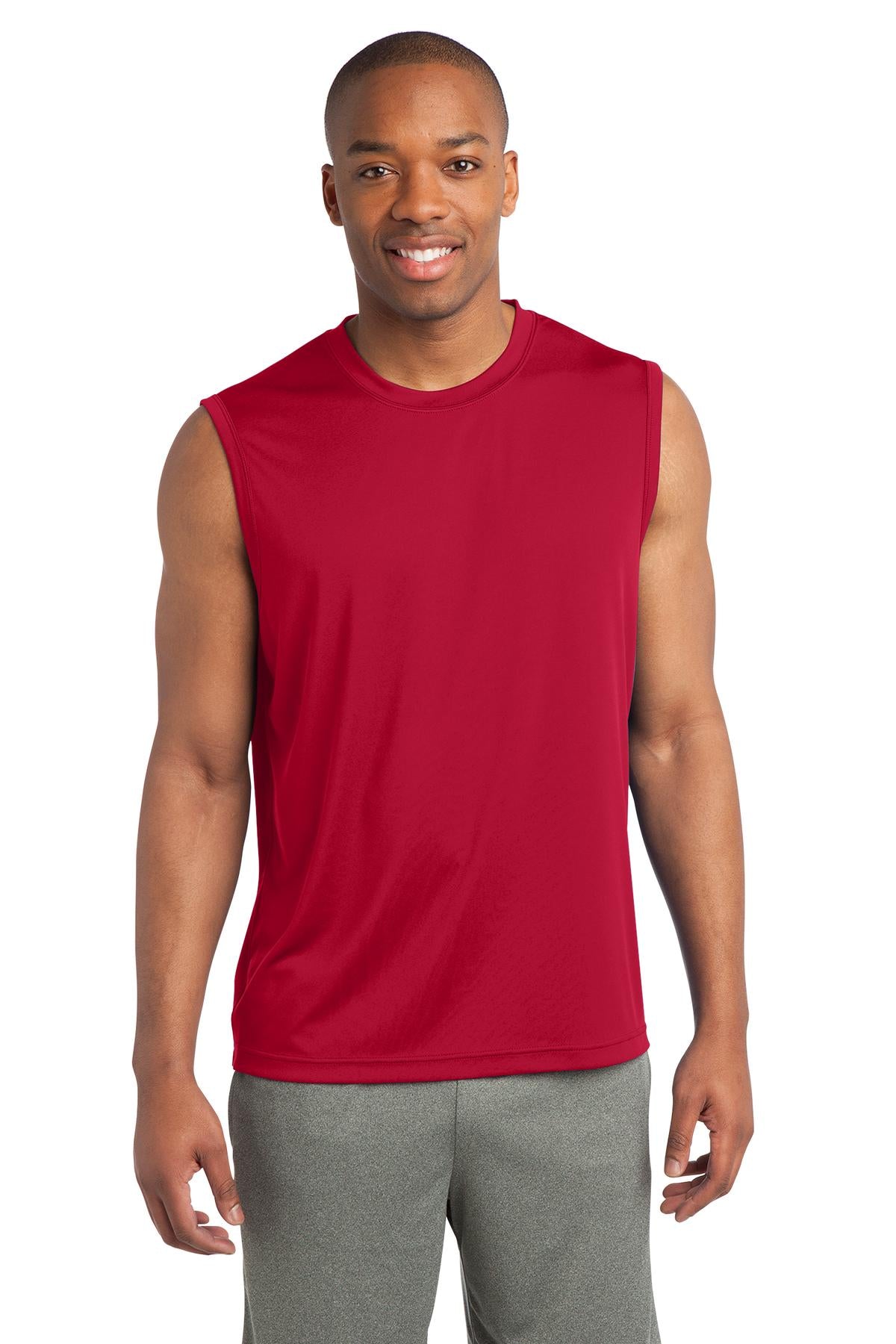 Men's Sleeveless PosiCharge Competitor Tee - True Red