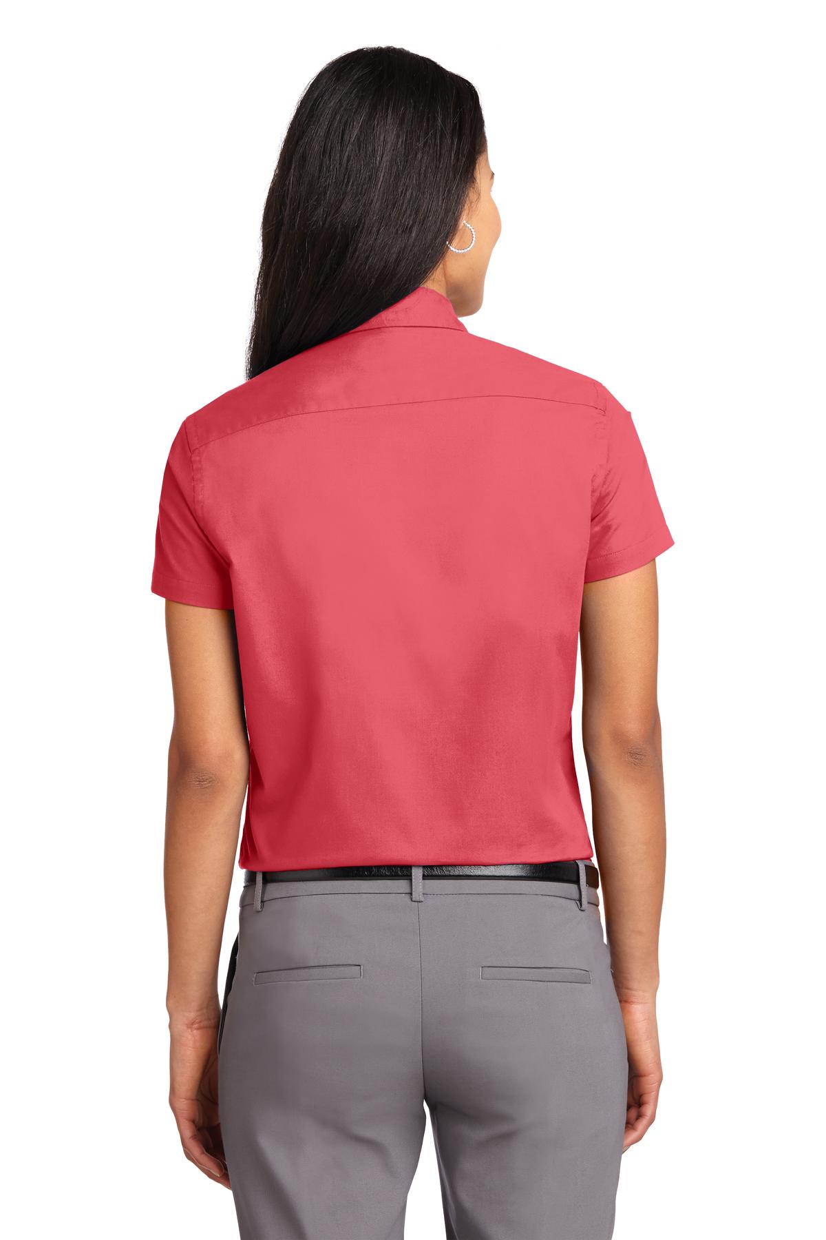 Women's Short Sleeve Easy Care Shirt - Hibiscus