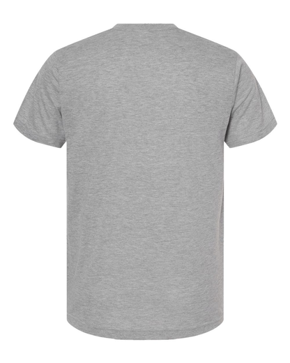 Unisex Poly-Rich V-Neck Tee - Heather Grey