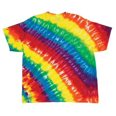 Unisex Tilt Tie Dye T-Shirt - Rainbow