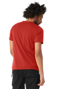 Unisex Heather CVC T-Shirt - Solid Red Blend
