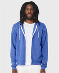 BELLA + CANVAS 3739 Heather Columbia Blue — on model front