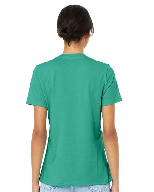 BELLA + CANVAS 6400 Teal — on model back