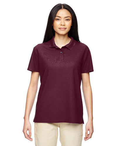 Women's Performance® Jersey Polo - Marble Maroon