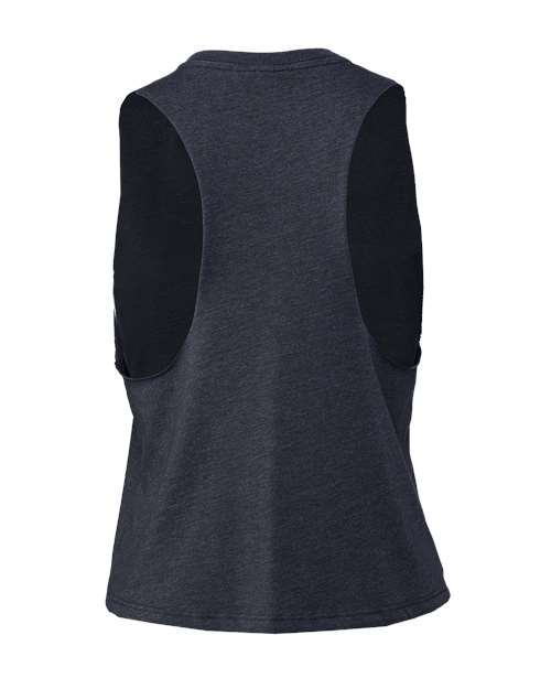 BELLA + CANVAS 6682 Heather Navy — back