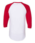 JERZEES 560RR White/ True Red — back