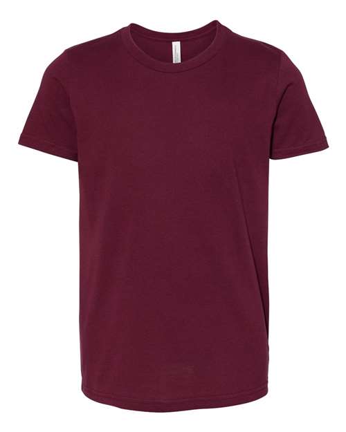 BELLA + CANVAS 3001Y Maroon — front