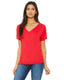 Bella + Canvas 8815 - Women's Slouchy V-Neck T-Shirt - Red