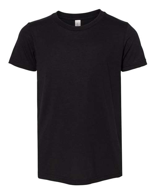 BELLA + CANVAS 3413Y Solid Black Triblend — front
