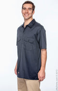 Unisex Short-Sleeve Work Shirt - Dark Navy
