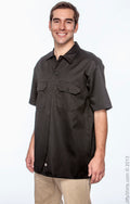 Unisex Short-Sleeve Work Shirt - Black