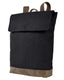 Authentic Pigment AP1922 - Canvas Rucksack Backpack - Black / Brown
