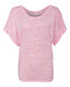 Bella + Canvas 8821 - Women's Flowy Draped Sleeve Dolman T-Shirt - Red Marble