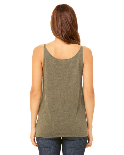 Women's Slouchy Tank - Heather Olive