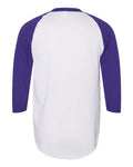 Augusta Sportswear 4420 White/ Purple — back