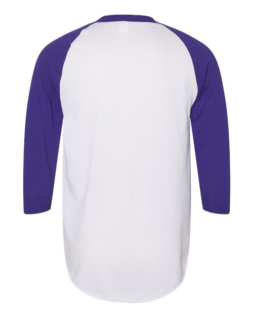 Augusta Sportswear 4420 White/ Purple — back