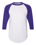 Augusta Sportswear 4420 White/ Purple — front