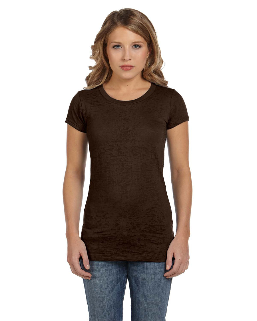 Women's Burnout Tee - Chocolate