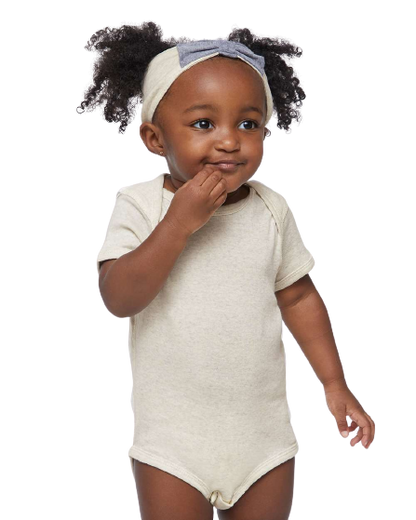 Infant Baby Rib Bodysuit - Natural Heather