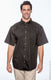 Harriton M500S - Men's Easy Blend™ Short-Sleeve Twill Shirt with Stain-Release - Black