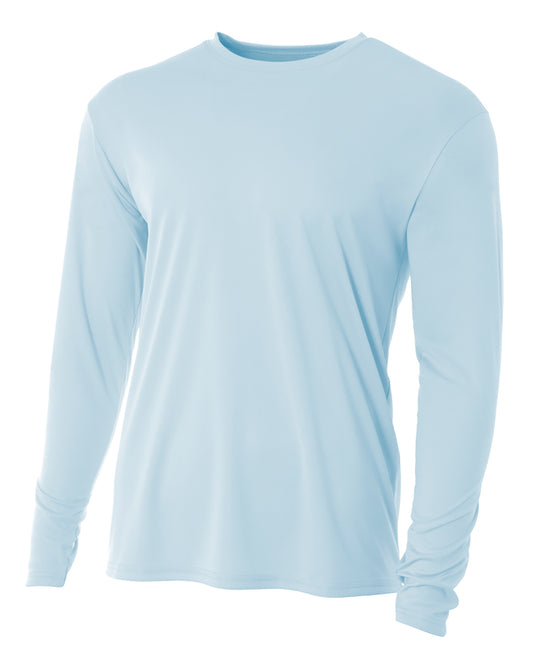 Men's Cooling Performance Long Sleeve T-Shirt - Pastel Blue