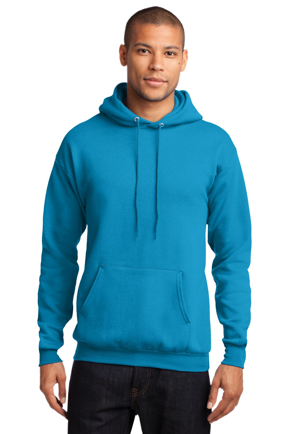 Unisex Core Fleece Pullover Hoodie - Neon Blue