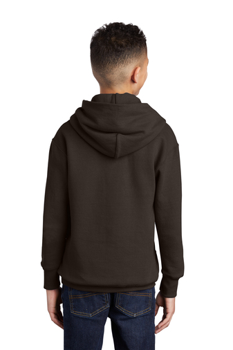 Youth Core Fleece Pullover Hoodie - Dark Chocolate Brown