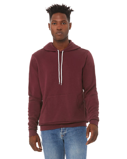 Unisex Sponge Fleece Pullover Hoodie - Maroon
