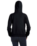 Women's Fleece Full-Zip Raglan Hoodie - Black