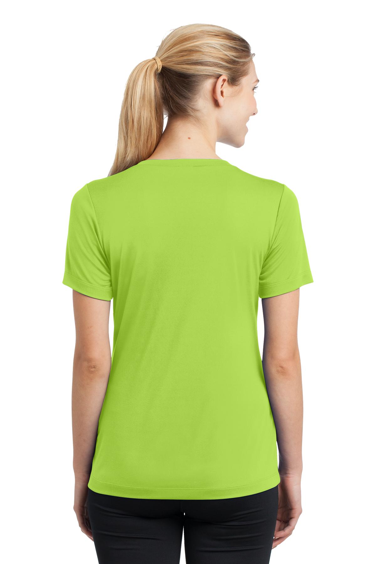 Women's PosiCharge Competitor V-Neck Tee - Lime Shock