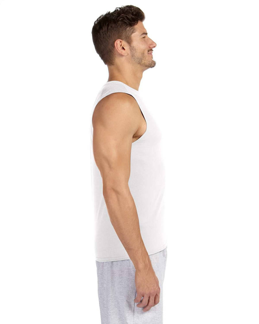 Unisex Performance®  Sleeveless T-Shirt - White