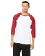 All Sport M3229 - Unisex Baseball T-Shirt - White / Sport Maroon