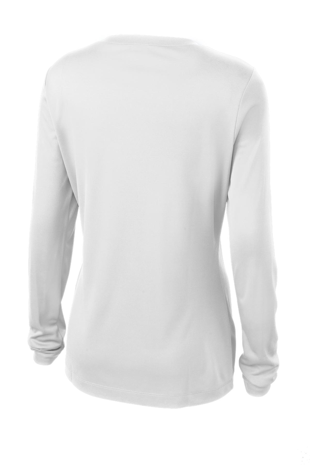 Women's Long Sleeve PosiCharge Competitor V-Neck Tee - White