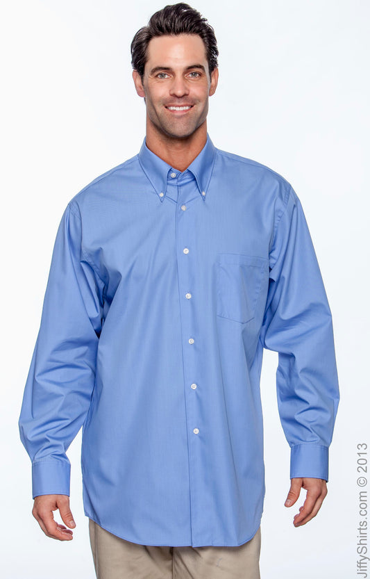 Silky Poplin Shirt - Periwinkle
