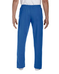 Adult DryBlend® Adult 9 oz., 50/50 Open-Bottom Sweatpants - Royal