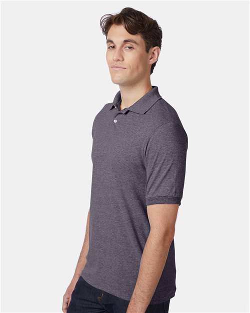 Hanes 054X Charcoal Heather — on model side
