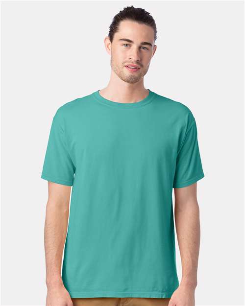 ComfortWash by Hanes GDH100 Spanish Moss — on model front