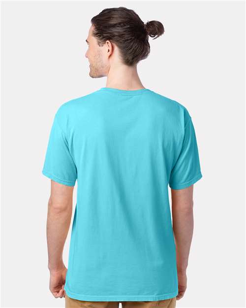 ComfortWash by Hanes GDH100 Freshwater — on model back