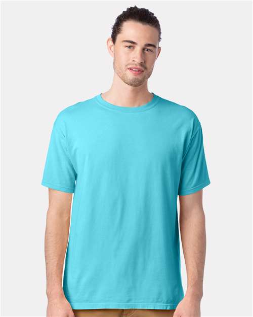 ComfortWash by Hanes GDH100 Freshwater — on model front