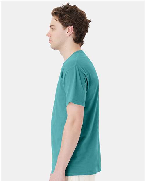 ComfortWash by Hanes GDH150 Spanish Moss — on model side