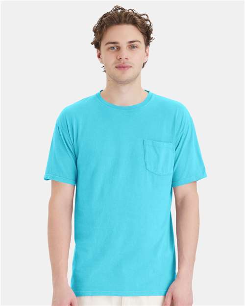 ComfortWash by Hanes GDH150 Freshwater — on model front