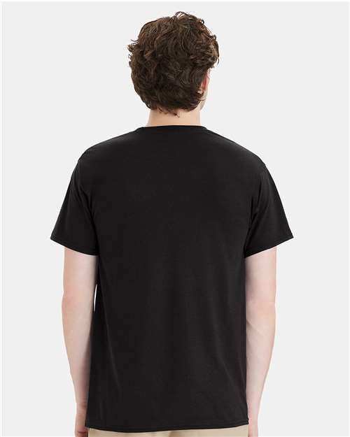 Hanes W110 Black — on model back