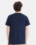 Hanes W110 Navy — on model back